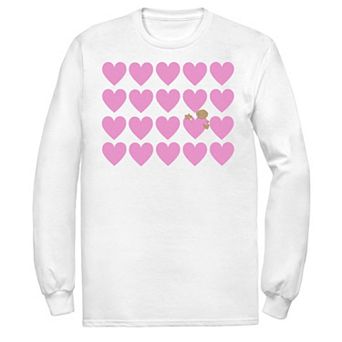 Men's E.T. Pink Heart Grid E.T. Peaking Tee