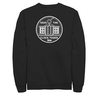 Men's Back to the Future Clock Tower Circle Logo Sweatshirt