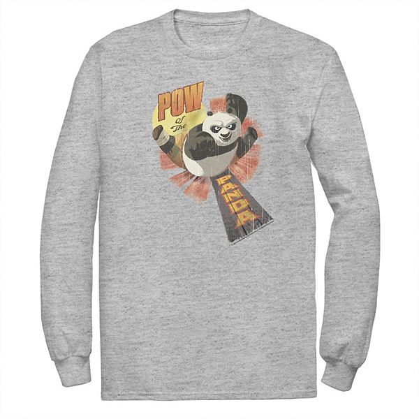 Men's Kung Fu Panda Pow Of The Panda Action Pose Portrait Tee