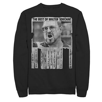 Men's Big Lebowski Walter Best Of Quotes Flyer Sweatshirt