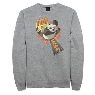 Men's Kung Fu Panda Pow Of The Panda Action Pose Portrait Sweatshirt