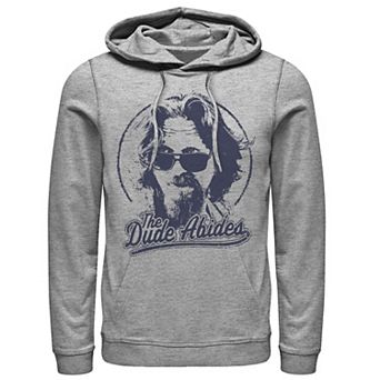 Men's Big Lebowski The Dude Abides Classic Circle Logo Hoodie