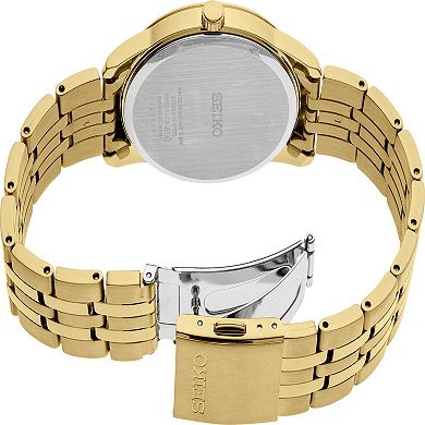 Seiko Men's Essential Gold Tone Stainless Steel Link Watch - SUR442