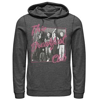 Men's Breakfast Club Pink Text Group Photograph Hoodie