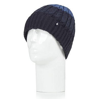 Men's Heat Holders Cable Knit Roll-Up Hat