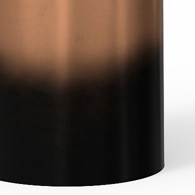 Simpli Home Curtis Metal Cylinder Accent Table