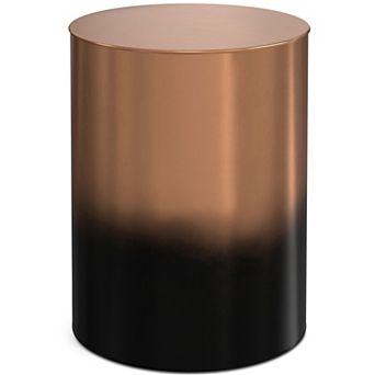 Simpli Home Curtis Metal Cylinder Accent Table