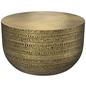 Simpli Home Johnsen Metal Coffee Table