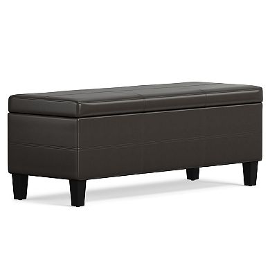 Simpli Home Afton Storage Ottoman Bench