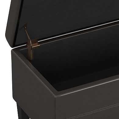 Simpli Home Afton Storage Ottoman Bench