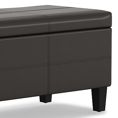 Simpli Home Afton Storage Ottoman Bench