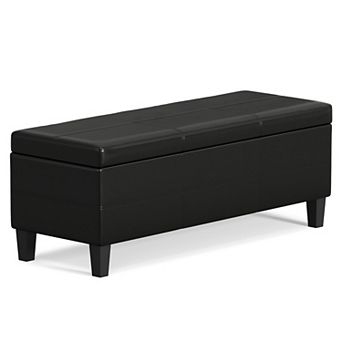 Simpli Home Afton Storage Ottoman Bench