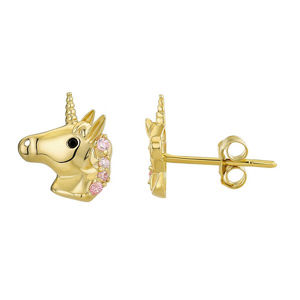 Unicorn 14k deals gold earrings