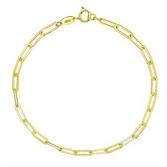 Taylor Grace 10k Gold Paper Clip Bracelet