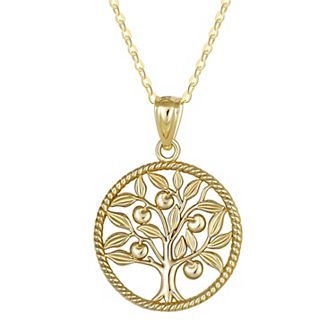 Taylor Grace 10k Gold Tree Of Life Pendant Necklace