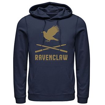 Men's Harry Potter Ravenclaw Crossed Wands Logo Hoodie
