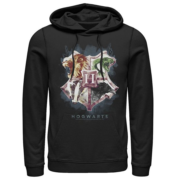 Men s Harry Potter Hogwarts Crest Watercolor Hoodie