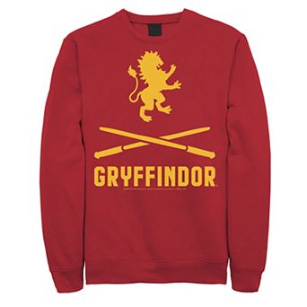 Men's Harry Potter Gryffindor Crossed Wands Logo Sweatshirt