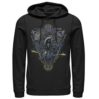 Men's Harry Potter Hogwarts Houses Illustrated Hoodie