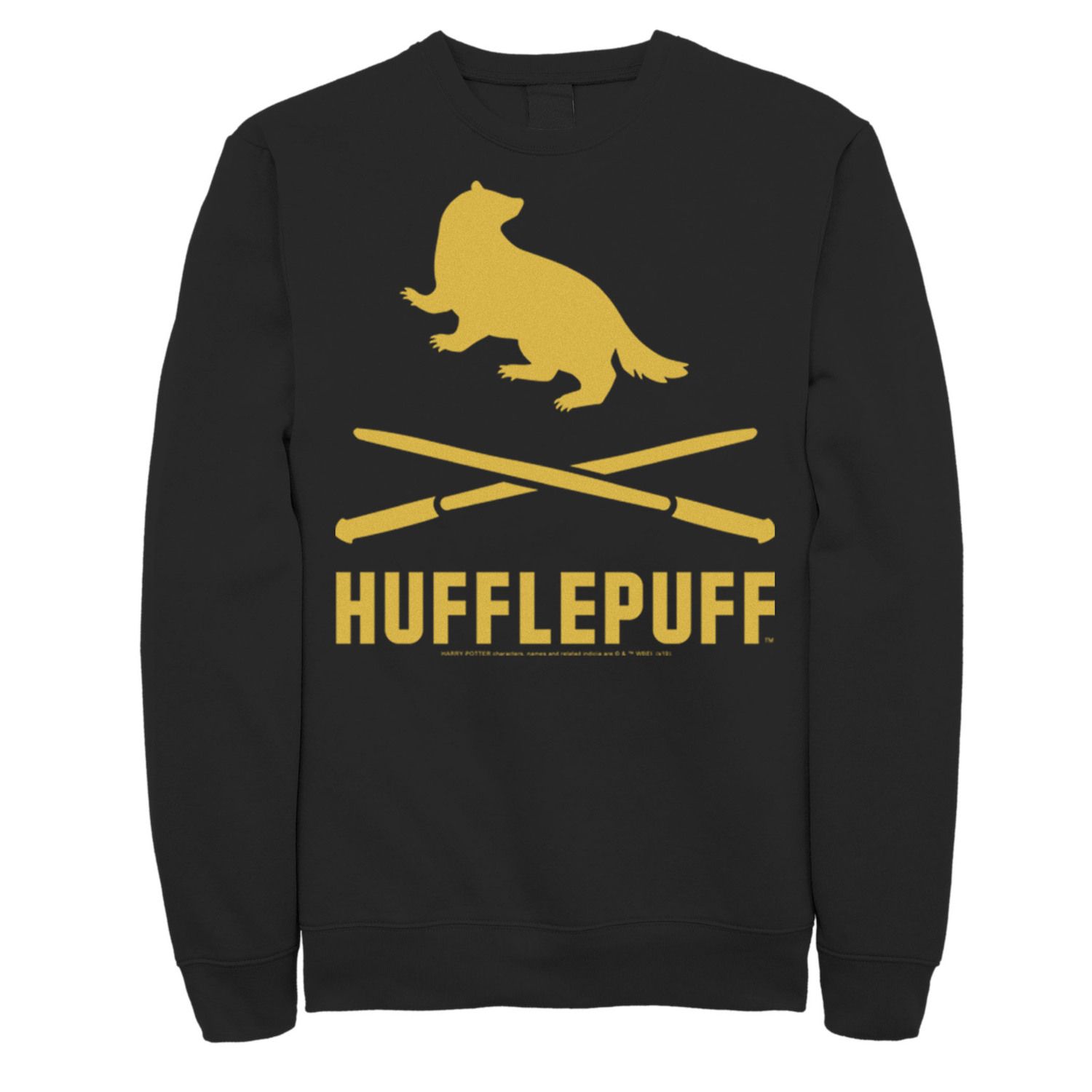 Image for Harry Potter Men's Hufflepuff Crossed Wands Logo Sweatshirt at Kohl's.