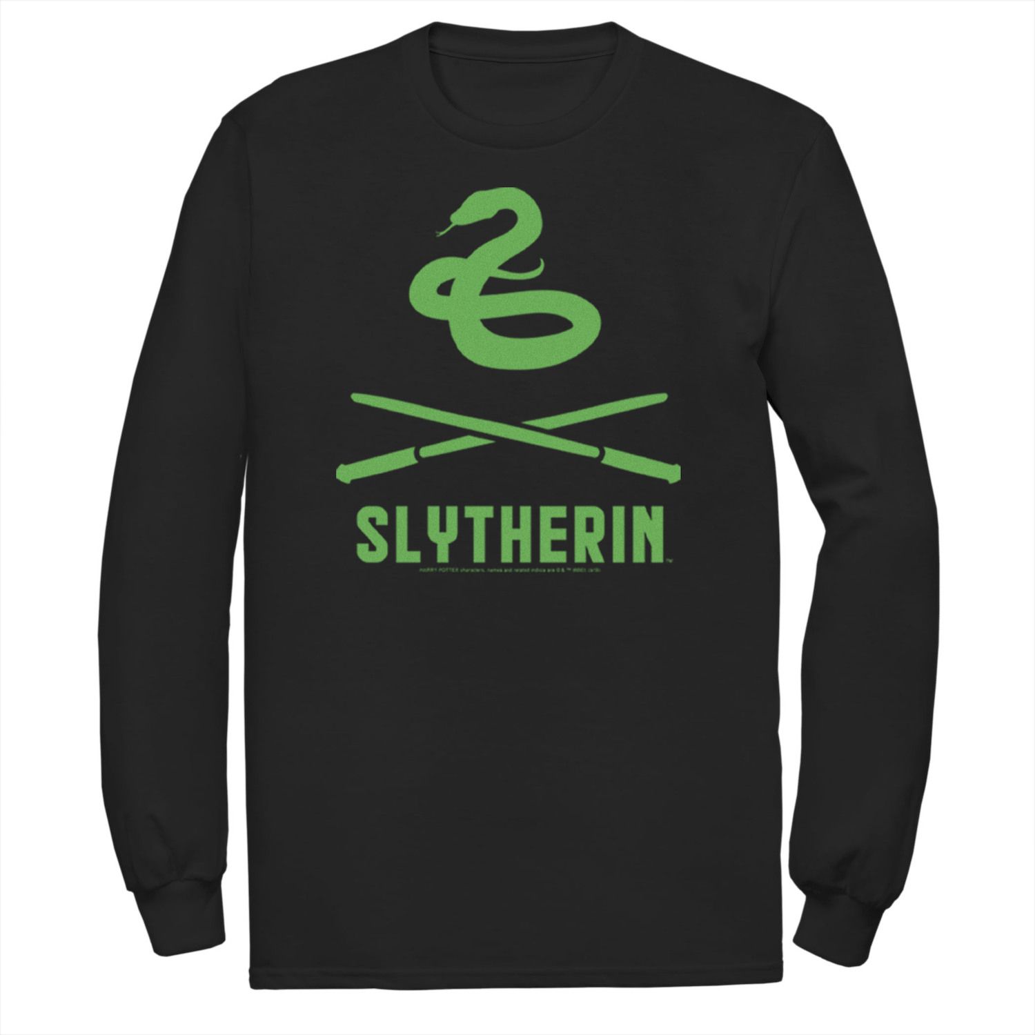 Image for Harry Potter Men's Slytherin Crossed Wands Logo Tee at Kohl's.