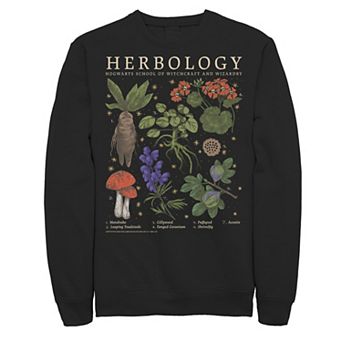 Men's Harry Potter Herbology Herb Refernce Grid Sweatshirt