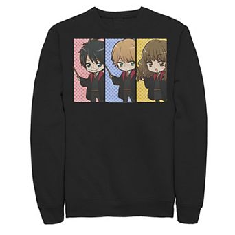 Men's Harry Potter Hermione Granger Ron Weasley Anime Panel Sweatshirt