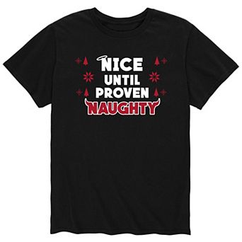 Men's Nice Until Proven Naughty Graphic Tee