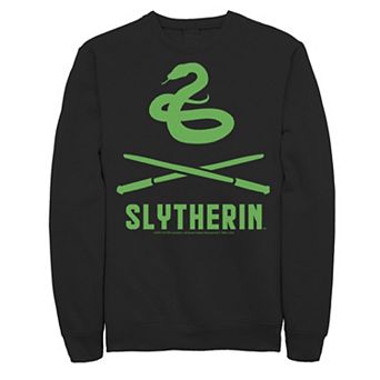 Men's Harry Potter Slytherin Crossed Wands Logo Sweatshirt