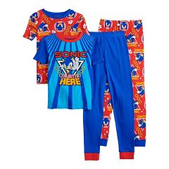 10/12  NWT Sonic The Hedgehog Union Suit Sleeper Pajamas Size 6/7-8 