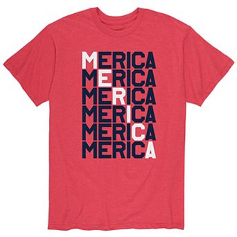 Men's America Repeated Graphic Tee