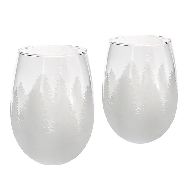 St. Nicholas Square® Farmhouse 2-pc. Stemless Wine Glass Set