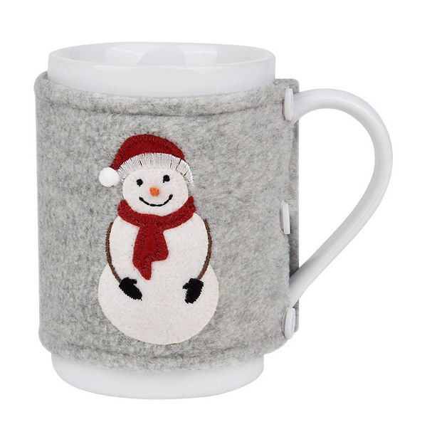 St. Nicholas Square® Mug with Cozy Snowman Sweater