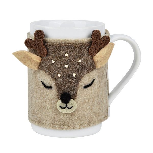 St. Nicholas Square® Mug with Cozy Deer Sweater