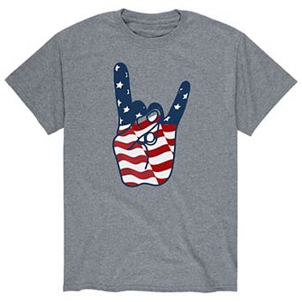 Men's Patriotic Rock Hand Tee