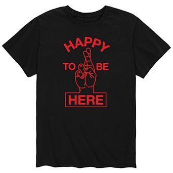 Men's Happy To Be Here Graphic Tee