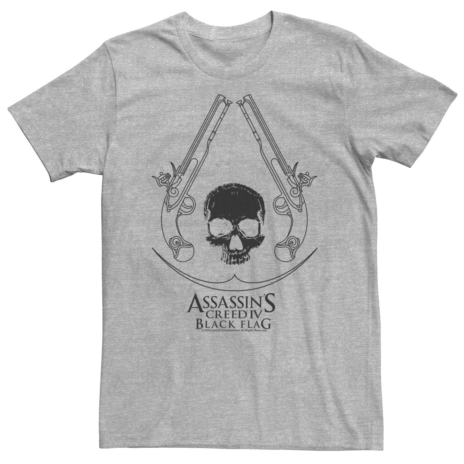 Image for Licensed Character Big & Tall Assassin's Creed Black Flag Revolver Logo Tee at Kohl's.