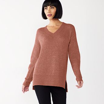 Women's Nine West V-Neck Step Hem Tunic