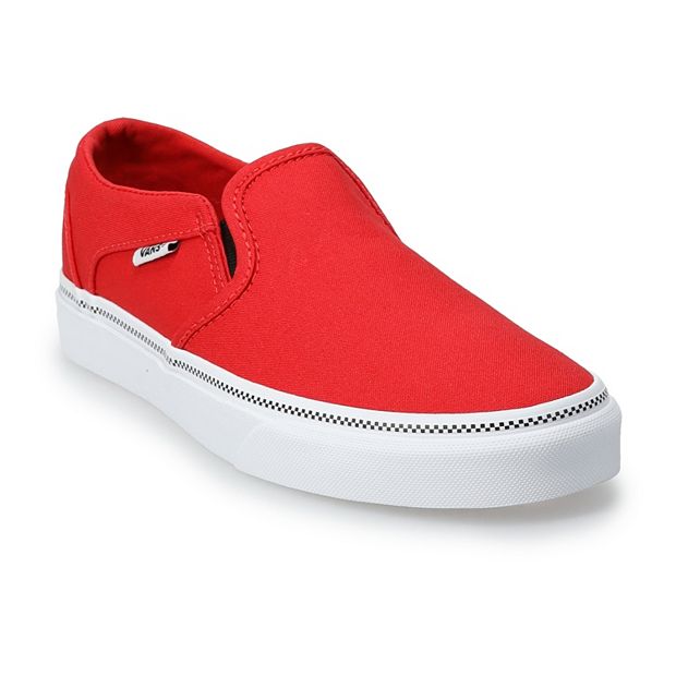 Vans asher outlet red