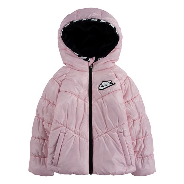 Nike heavyweight puffer jacket hot sale pink