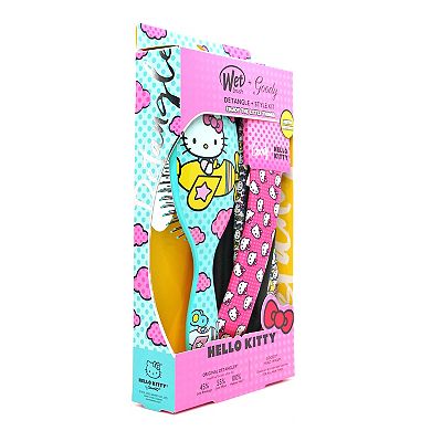 Wet Brush Hello Kitty Og'l Detangler Hair Brush & Headband Kit