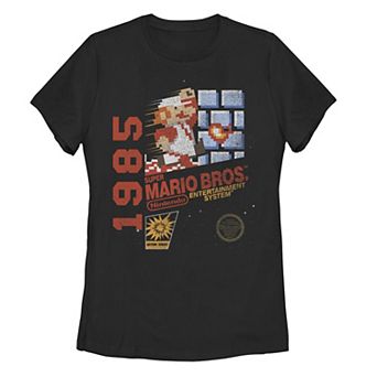 Juniors' Super Mario 1985 Retro Cover Tee