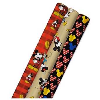 Hallmark Disney's Mickey Mouse Wrapping Paper 3-Pack