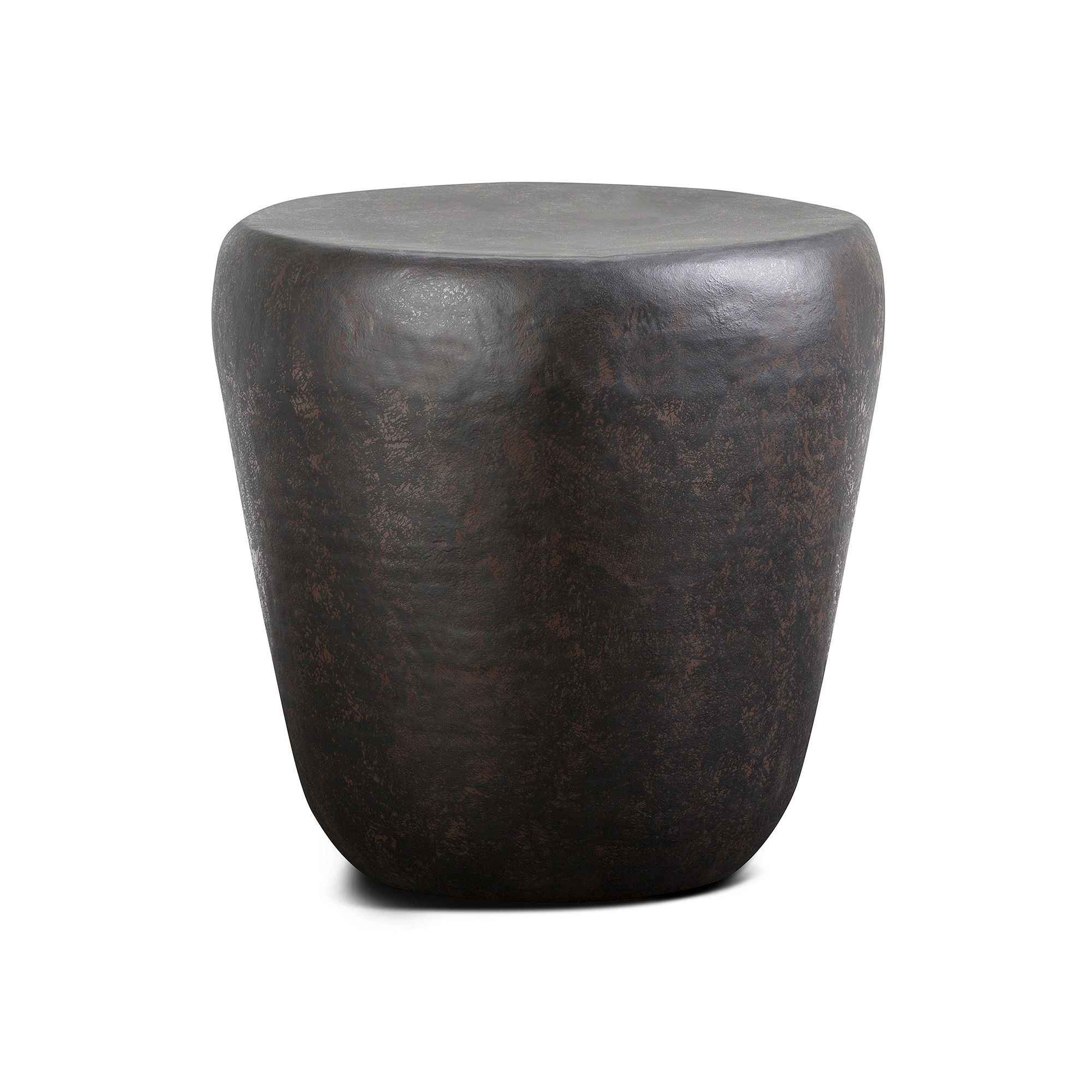 Simply Home Garvy Metal Side Table, Brown
