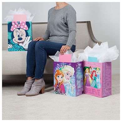 Hallmark Large Disney's Minnie Mouse, Princesses, & Frozen Gift Bag Bundle