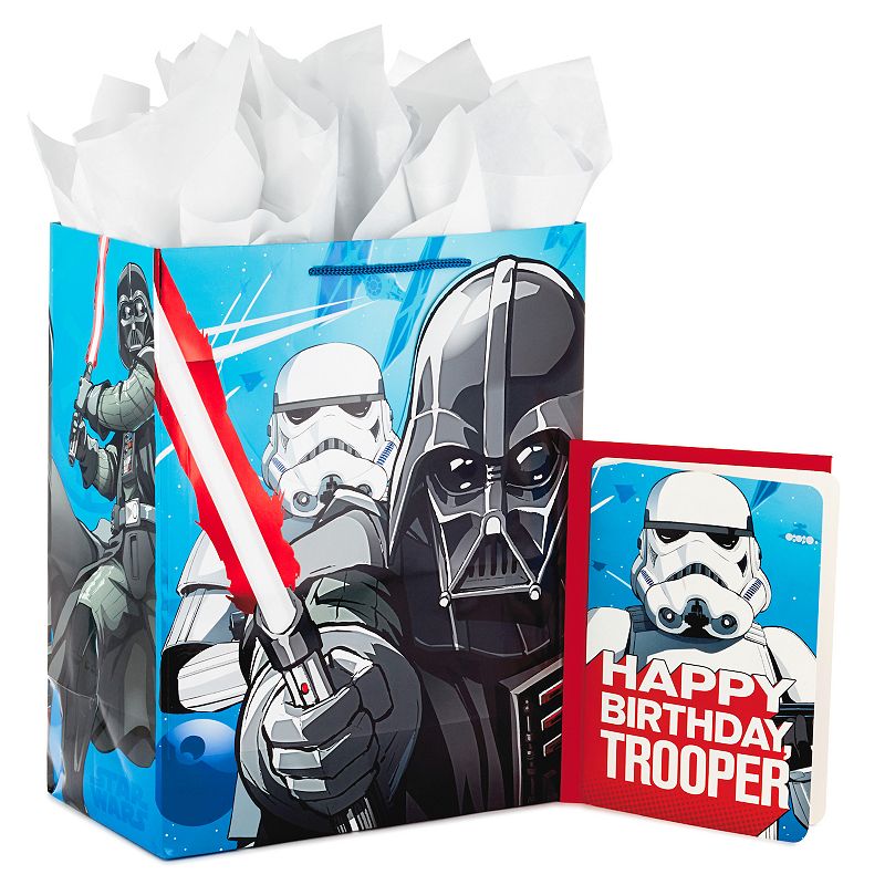 Hallmark Large Star Wars Darth Vader Gift Bag with Birthday Card & Tissue P