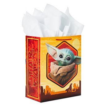 Hallmark Large Star Wars The Mandalorian The Child AKA Baby Yoda Gift Bag with Tissue Paper