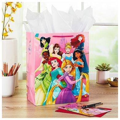 Hallmark Large Disney Princess Gift Bag with Birthday Card & Tissue Paper