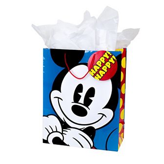 Hallmark Extra Large Disney's Mickey Mouse Gift Bag with Tissue Paper