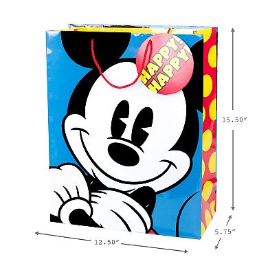 Hallmark Extra Large Disney's Mickey Mouse Gift Bag with Tissue Paper